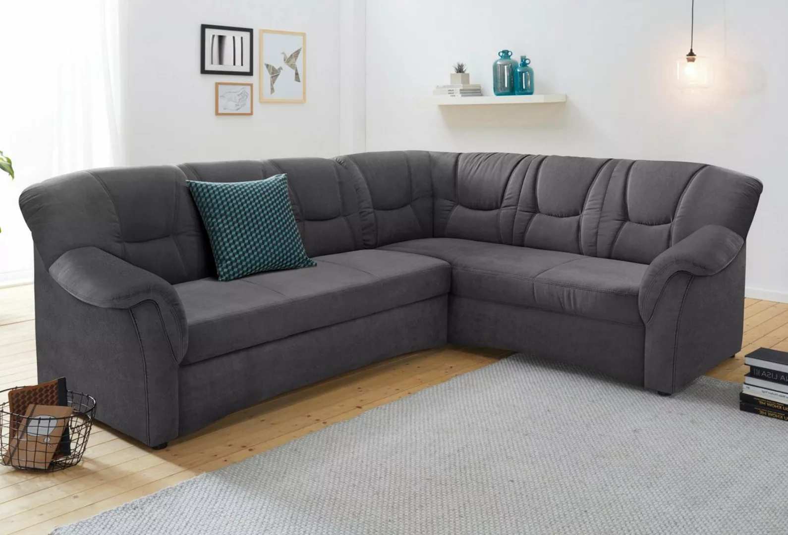 DOMO collection Ecksofa »Sarafina L-Form«, wahlweise mit Bettfunktion, opti günstig online kaufen