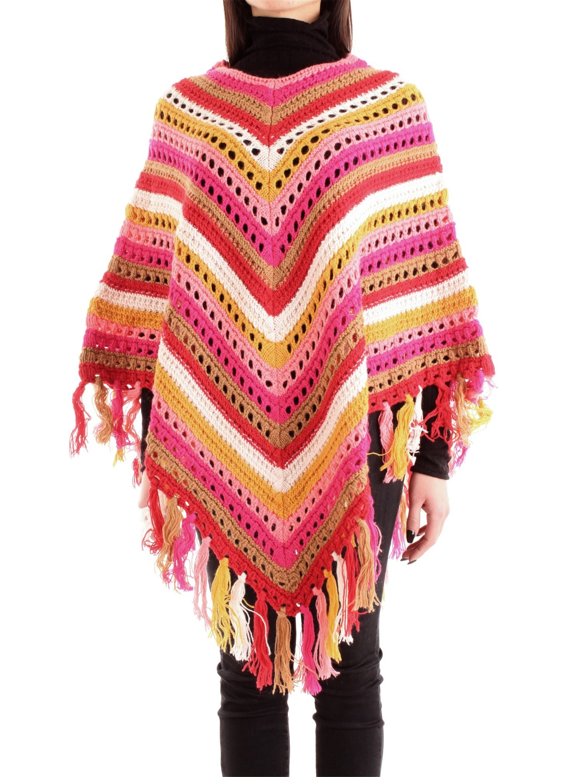 VICOLO Poncho Damen Rosa günstig online kaufen