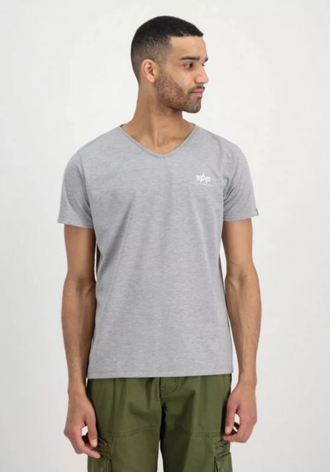 Alpha Industries T-Shirt ALPHA INDUSTRIES Men - T-Shirts Basic V-Neck T Sma günstig online kaufen