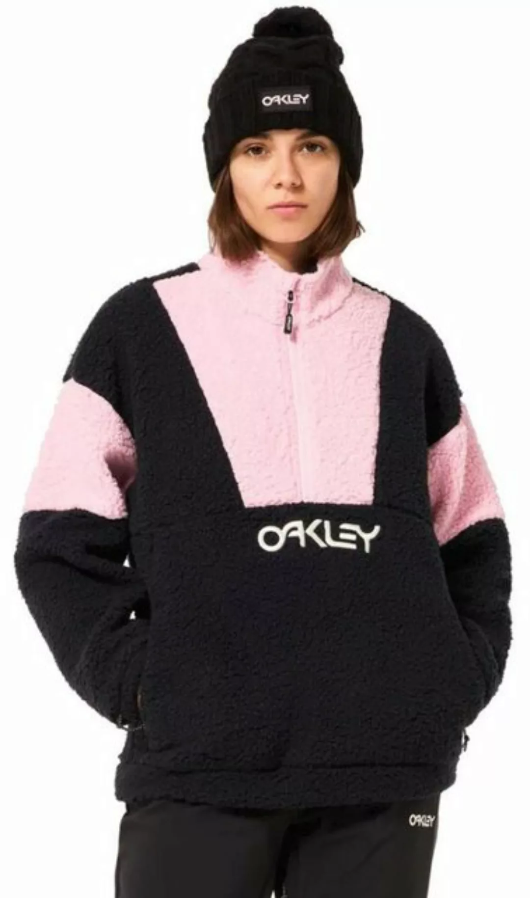 Oakley Fleecejacke Oakley Damen Fleece TNP Ember half Zip Rc, schwarz/rosa günstig online kaufen