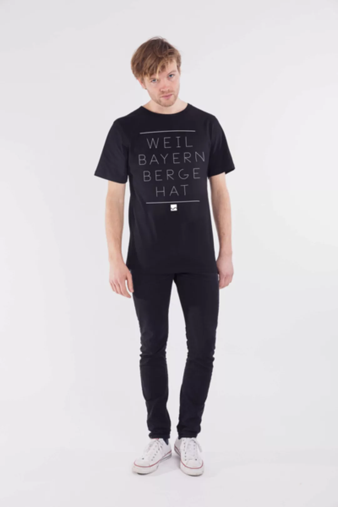 Shirt Weil Bayern Berge Hat Schwarz günstig online kaufen