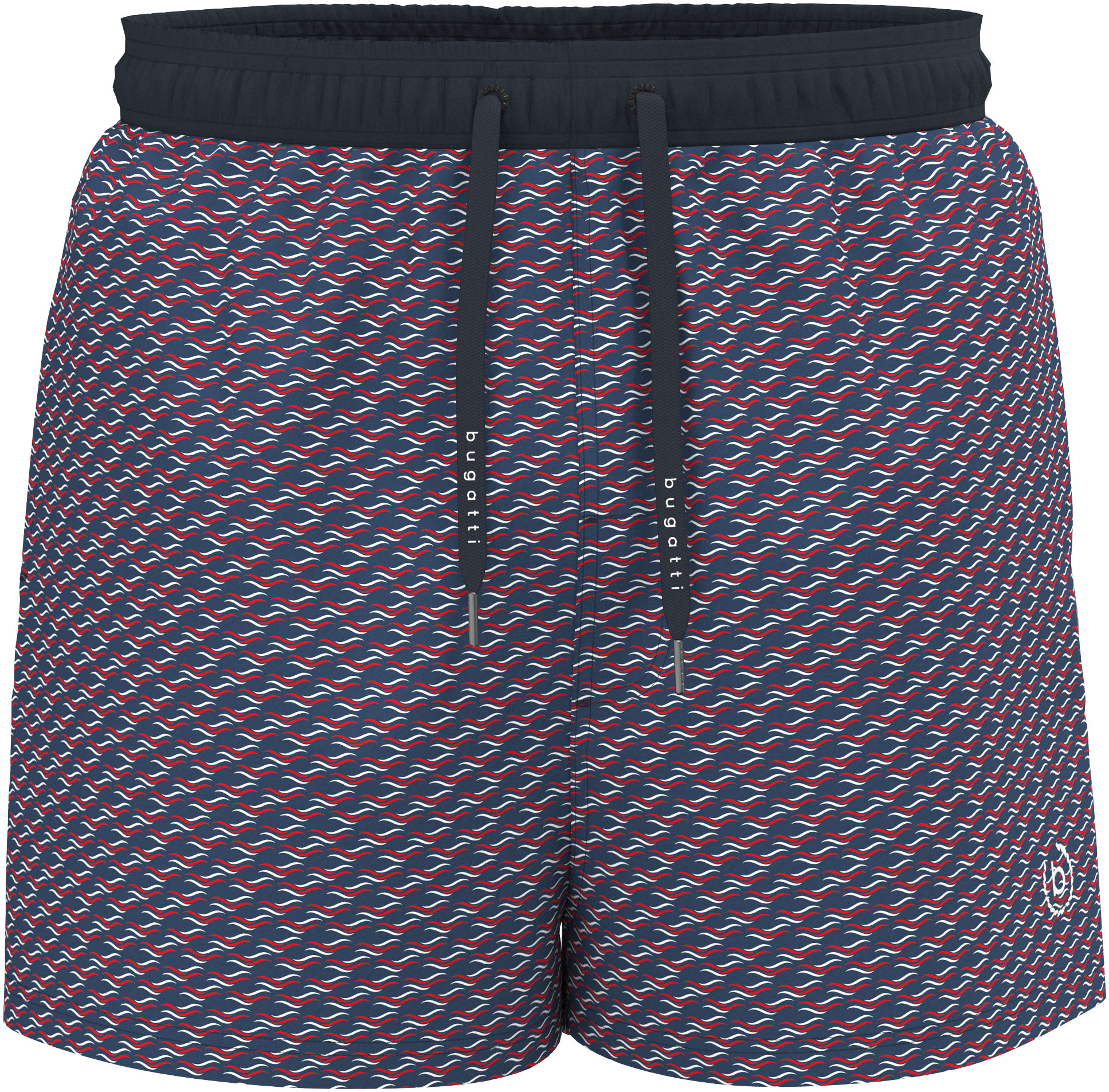 bugatti Badeshorts "Janus", Alloverprint, Logostickerei linkes Bein günstig online kaufen