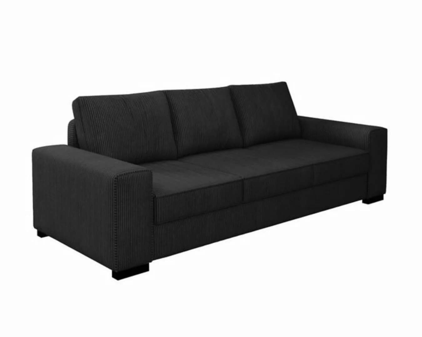 Deine Möbel 24 Schlafsofa CORD 3-Sitzer-Sofa modernes Sofa mit Schlaffunkti günstig online kaufen