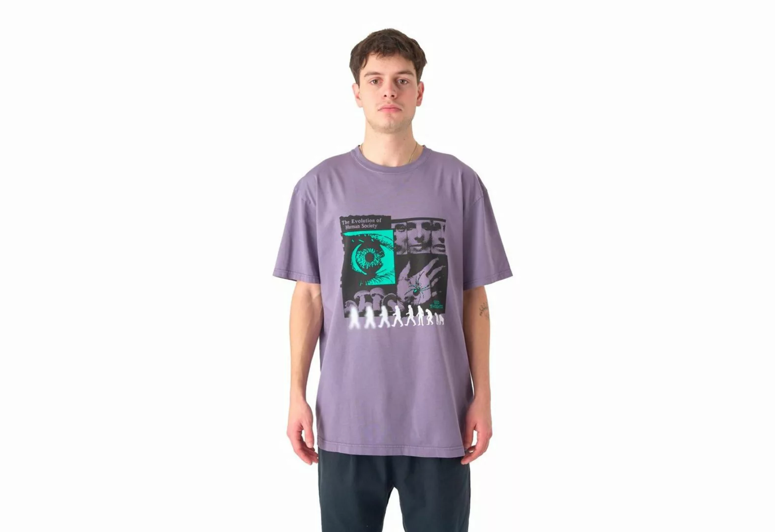 Cleptomanicx T-Shirt Evolution - montana grape günstig online kaufen