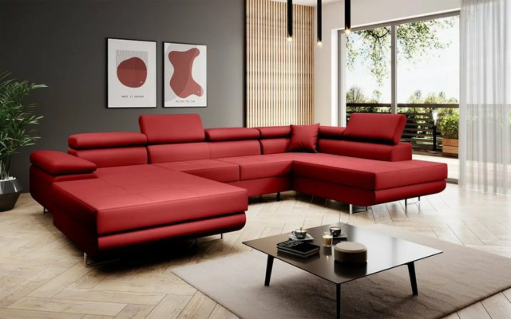 Luxusbetten24 Schlafsofa Designer Sofa Lago, mit Stauraum und Schlaffunktio günstig online kaufen