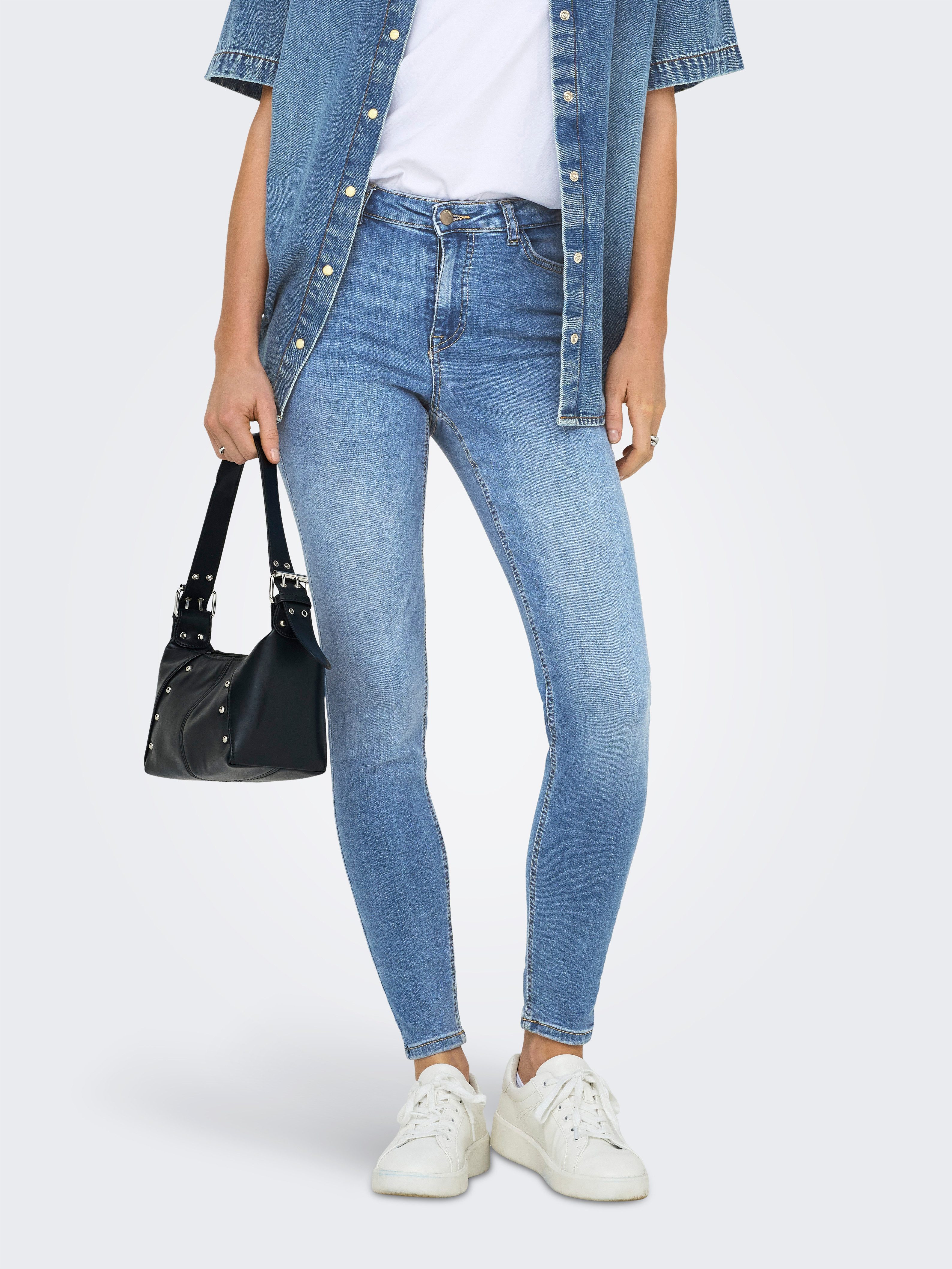JDY Skinny-fit-Jeans JDYFINA MW SKINNY ANK günstig online kaufen