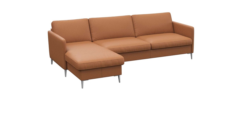 FLEXLUX Ecksofa "Fiore, super Sitzkomfort durch Kaltschaum im Sitz, L-Form" günstig online kaufen