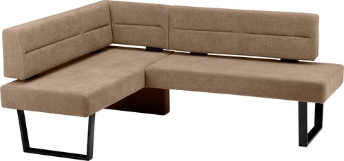 massivline&more Eckbank "Martina", modernes Design, Gestell aus massivem Me günstig online kaufen