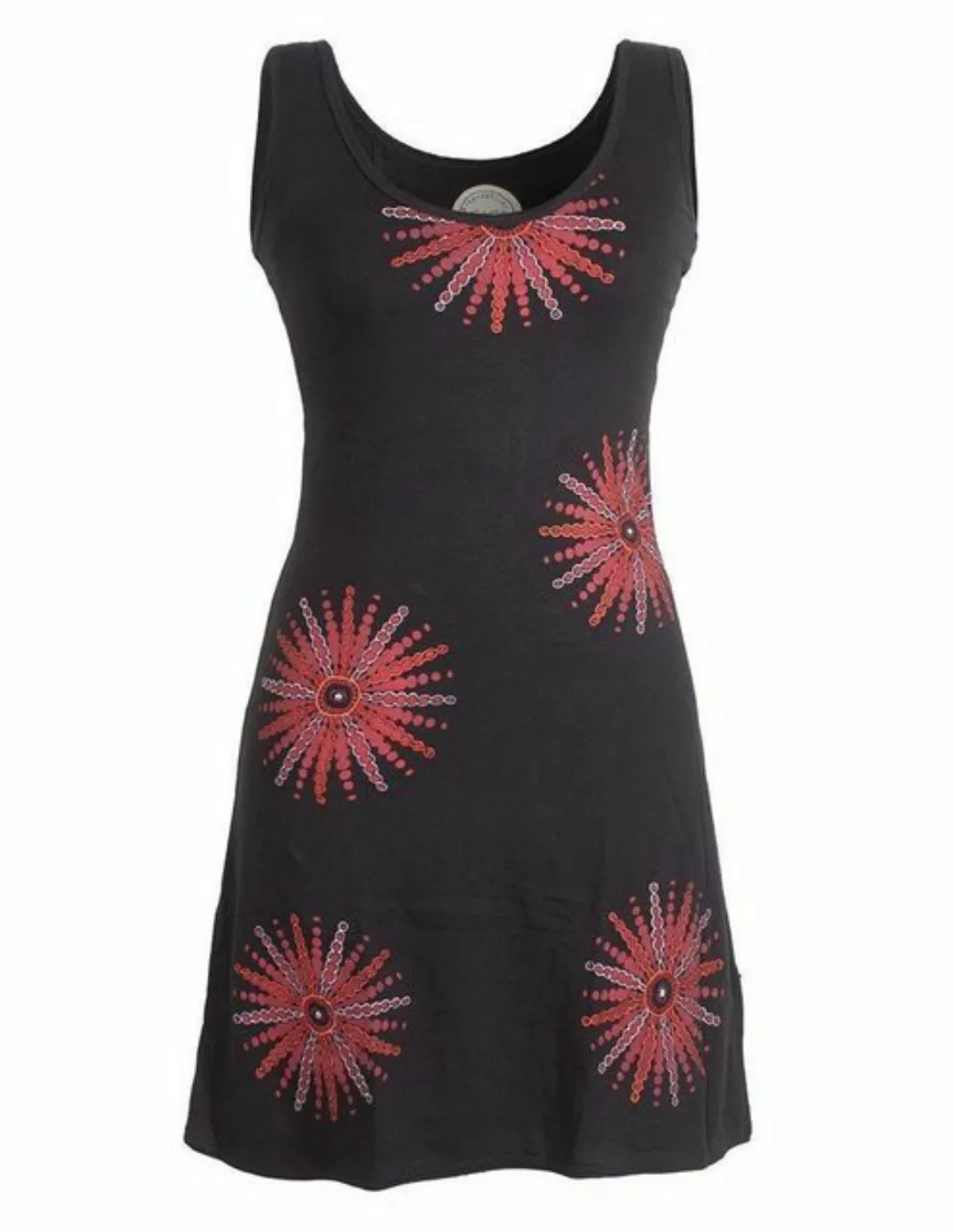 Vishes Sommerkleid Ärmelloses Kleid Mandalas Bedruckt und Bestickt Hippie, günstig online kaufen