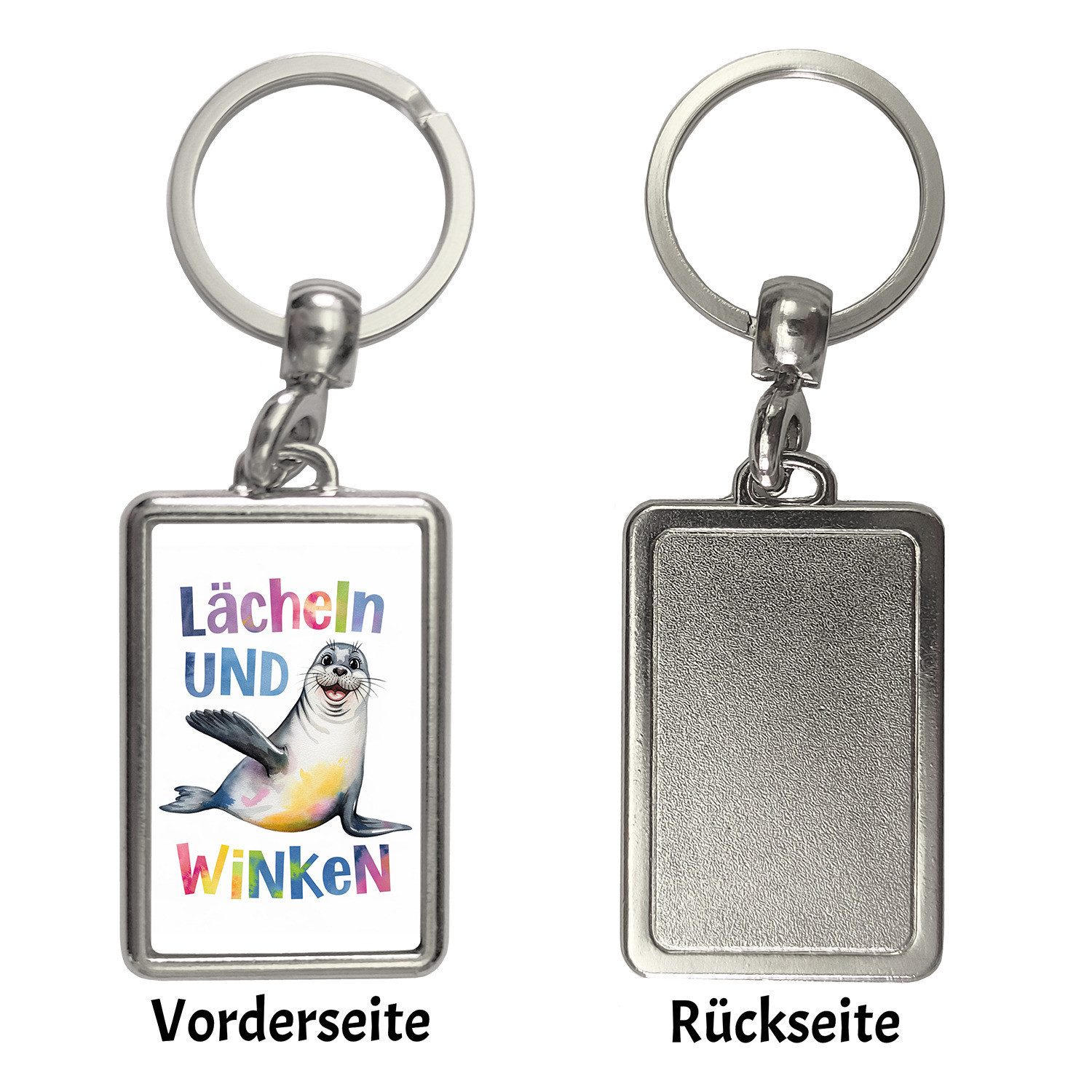 speecheese Schlüsselanhänger Seehund Lächeln und Winken günstig online kaufen