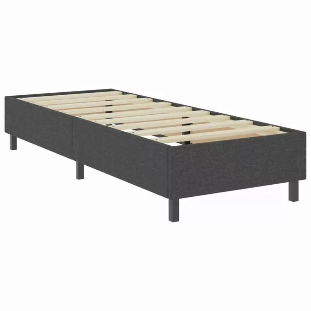 furnicato Bett Boxspringbett Dunkelgrau Stoff 80x200 cm (1-tlg) günstig online kaufen