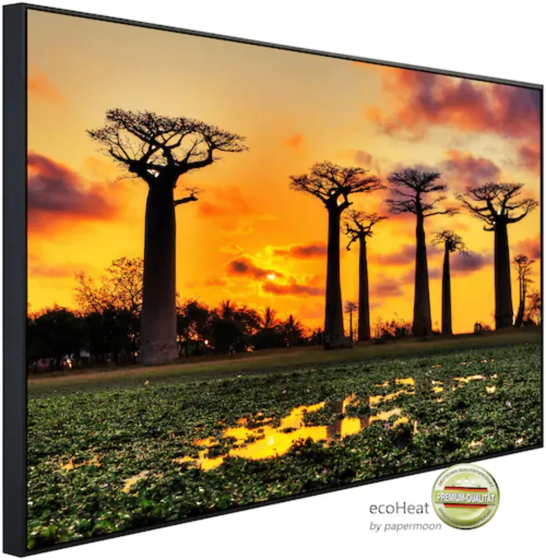 Papermoon Infrarotheizung »Baobabs Bäume Afrikanischer Sonnenuntergang« günstig online kaufen