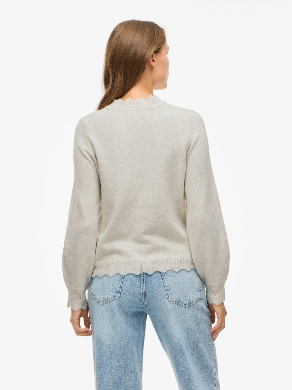 Vila Strickpullover "VINIKOLINA O-NECK L/S KNIT TOP - NOOS" günstig online kaufen