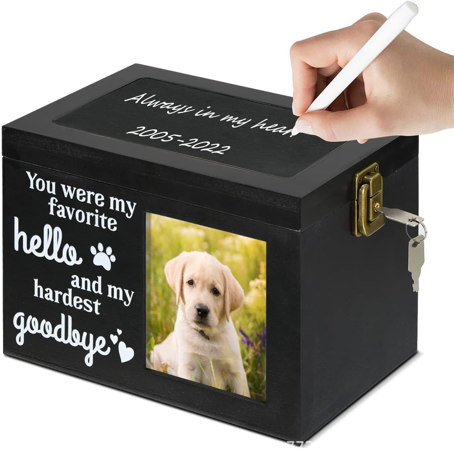 Happy Home Aufbewahrungsbox Haustierurne aus Holz günstig online kaufen