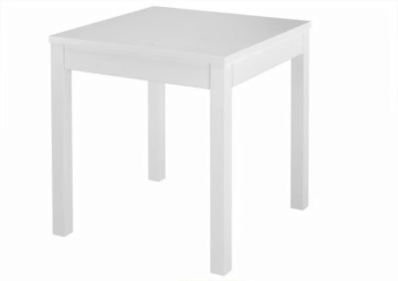 Erst-Holz® Tisch kleiner Esstisch Massivholztisch weiß Küchentisch Beine gl günstig online kaufen