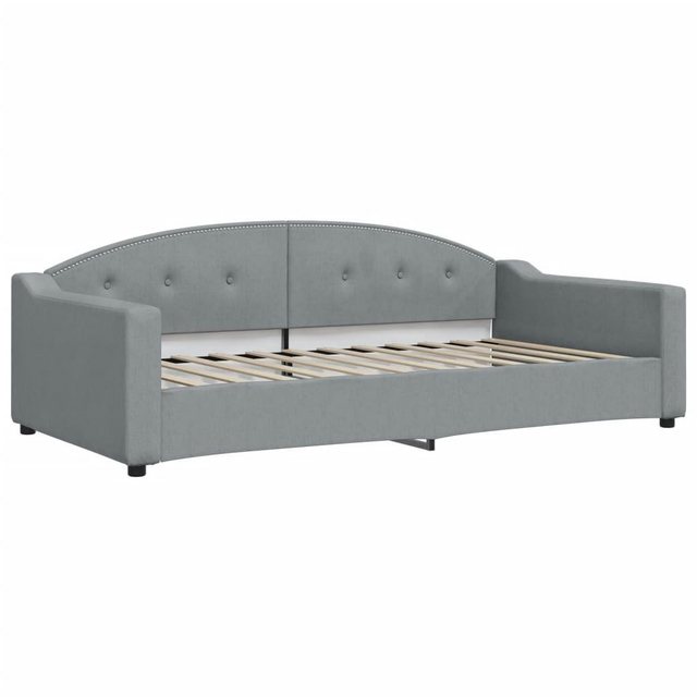 vidaXL Gästebett Tagesbett Hellgrau 100x200 cm Stoff Gästebett Schlafsofa G günstig online kaufen