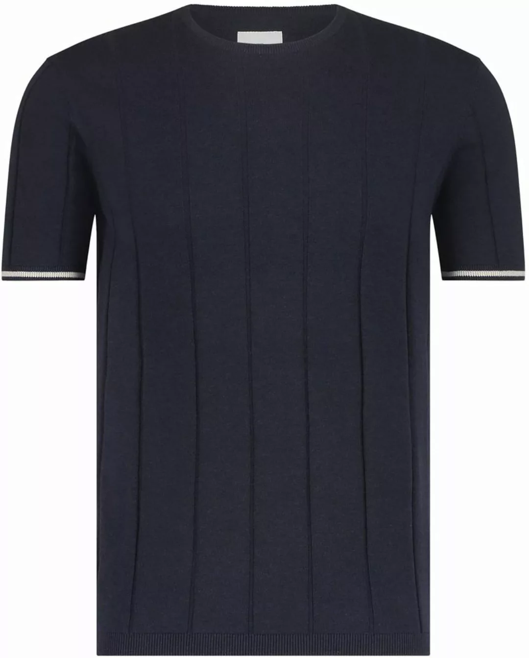 State Of Art Knitted T-Shirt Navy - Größe XXL günstig online kaufen