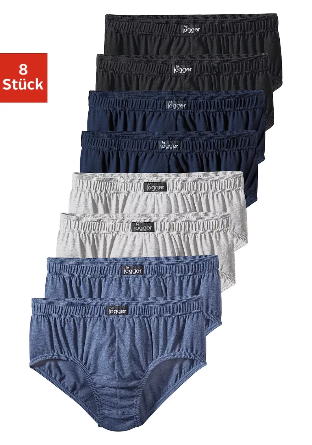 le jogger Slip, (Packung, 8 St.), aus angenehm weicher Baumwoll-Qualität günstig online kaufen