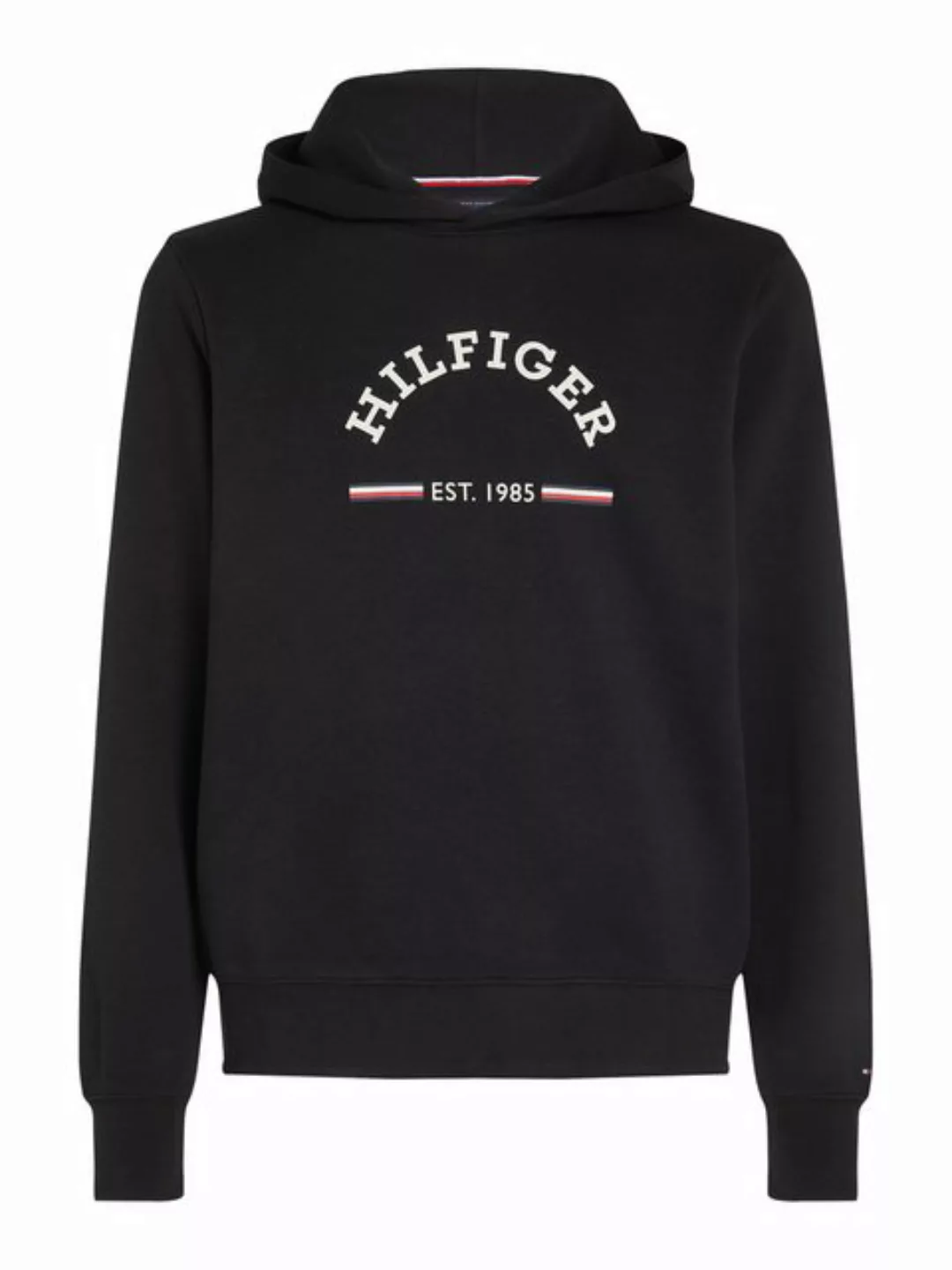 Tommy Hilfiger Kapuzensweatshirt ROUNDALL HOODY kontrastfarbener Markenprin günstig online kaufen