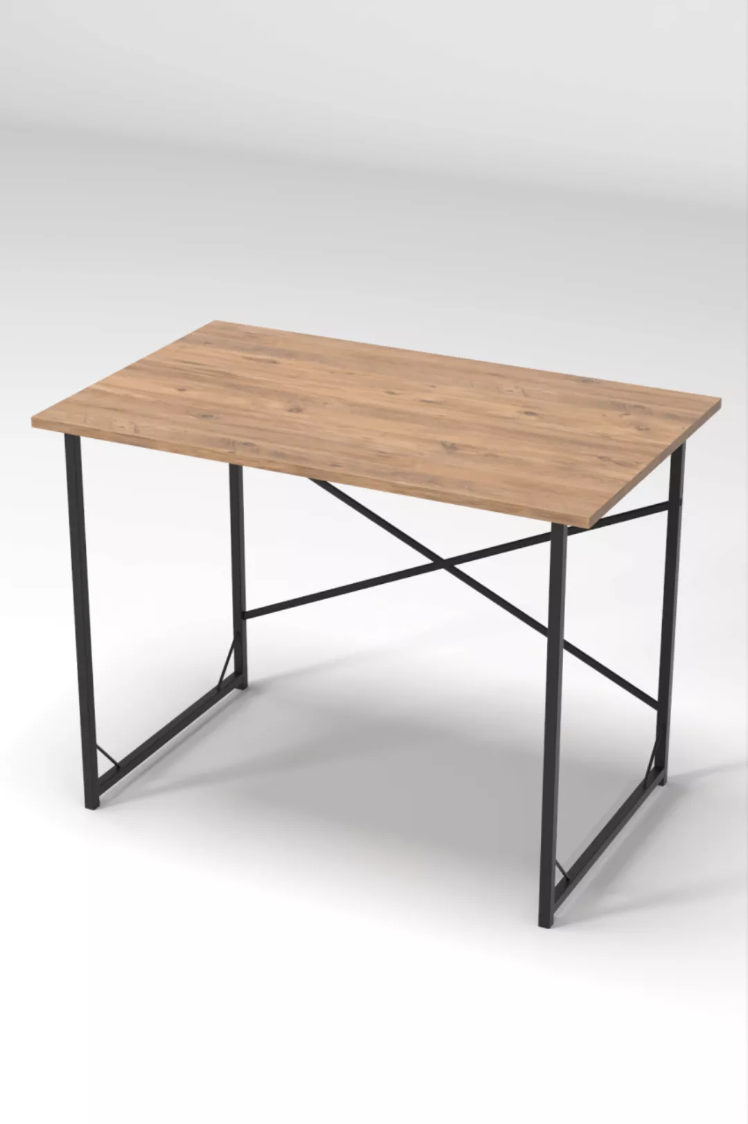Schreibtisch mit Metallfüße Walnuss 70228911 günstig online kaufen