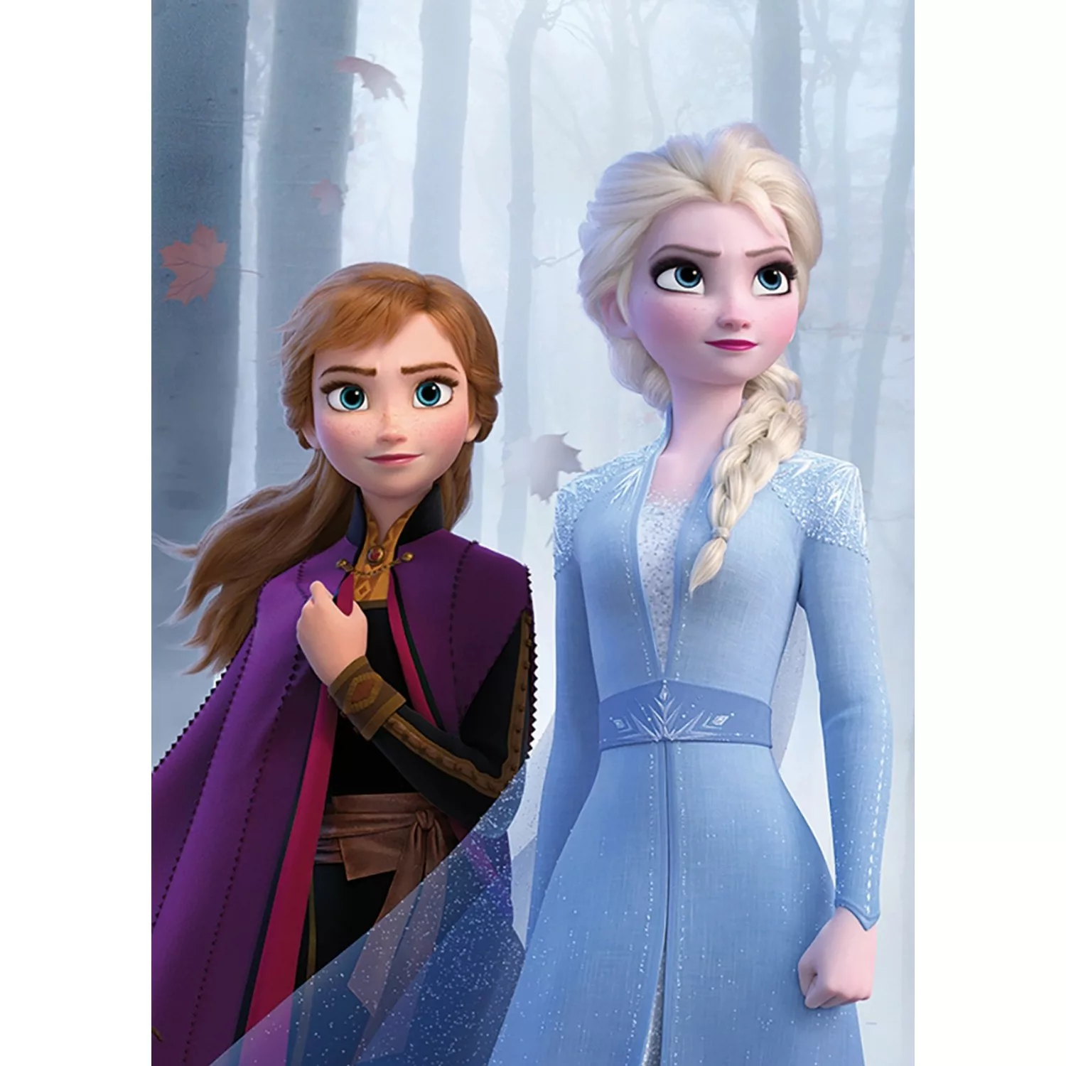 Komar Wandbild Frozen Sisters Wood 50 x 70 cm günstig online kaufen