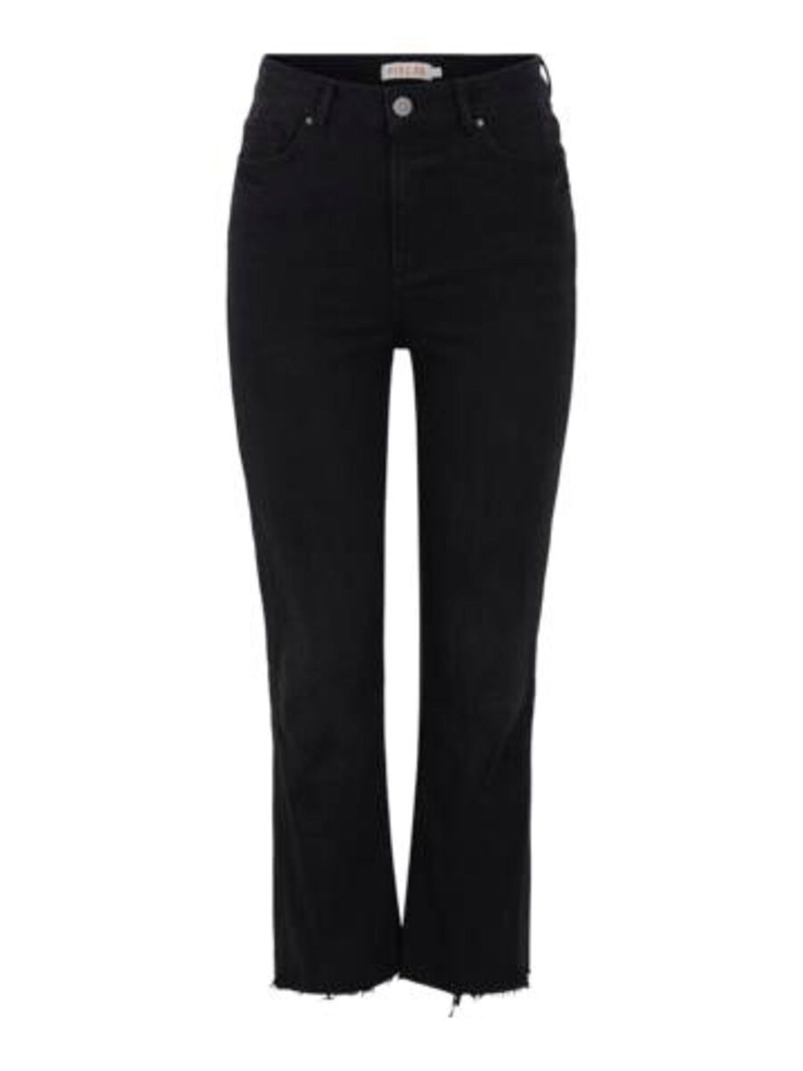 PIECES Pcdelly Straight Fit Jeans Damen Schwarz günstig online kaufen