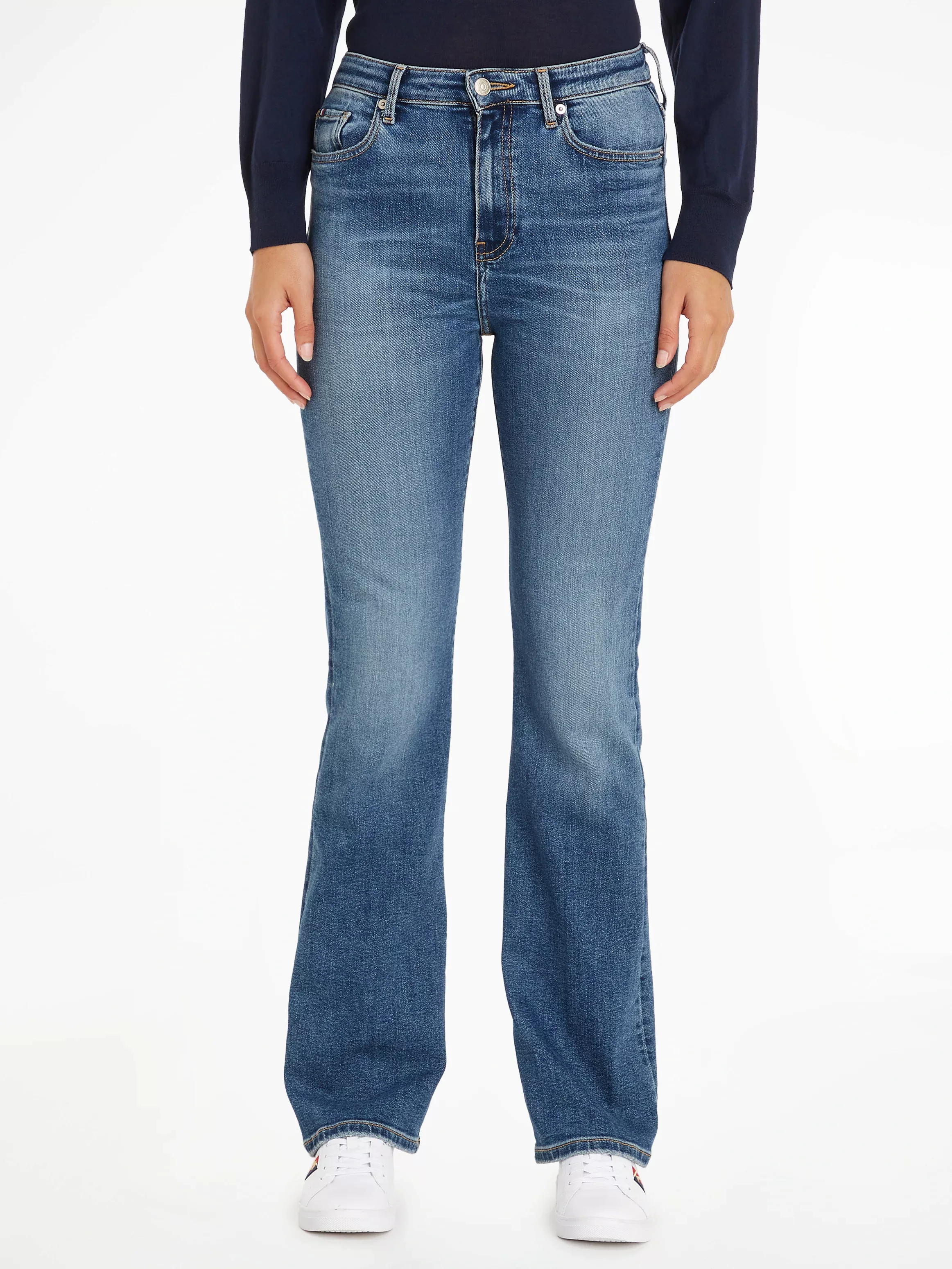 Tommy Hilfiger Bootcut-Jeans "BOOTCUT HW LEO", mit Tommy Hilfiger Logo-Badg günstig online kaufen