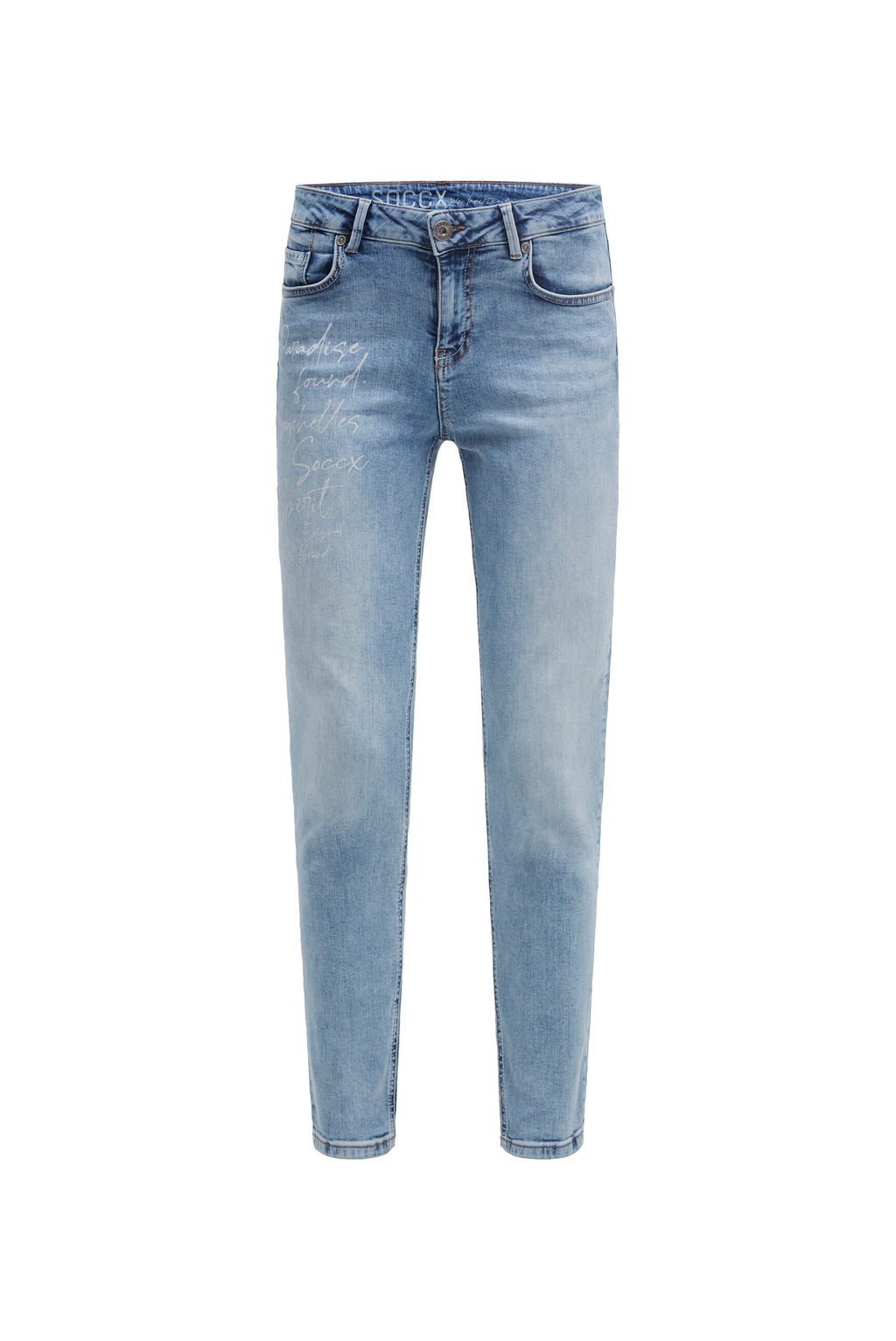 SOCCX Slim-fit-Jeans, mit verkürztem Bein günstig online kaufen