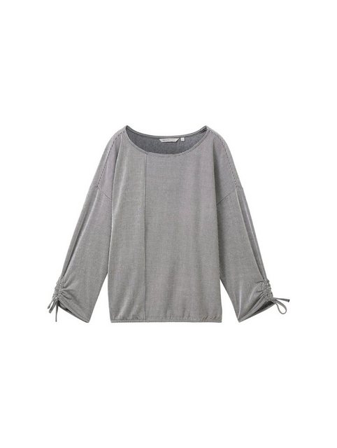 TOM TAILOR Sweatshirt structured stripe T- günstig online kaufen