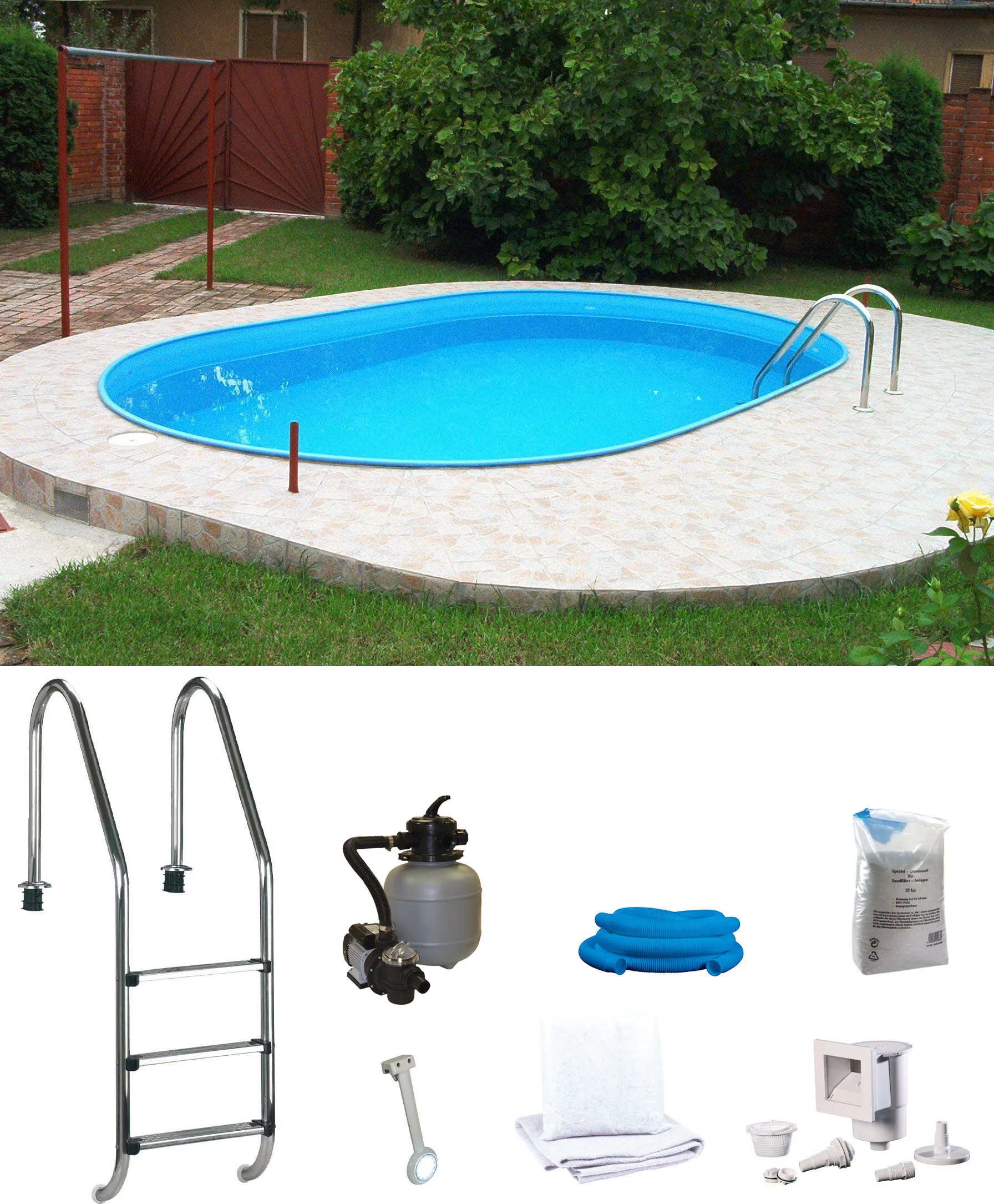 my POOL BWT Ovalpool, (Spar-Set, 7 tlg.), inkl. Einhänge-LED-Scheinwerfer günstig online kaufen