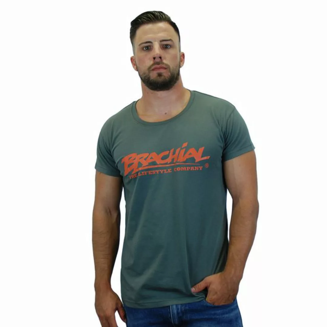 BRACHIAL THE LIFESTYLE COMPANY T-Shirt Brachial T-Shirt "Sign" dunkelgrau/o günstig online kaufen