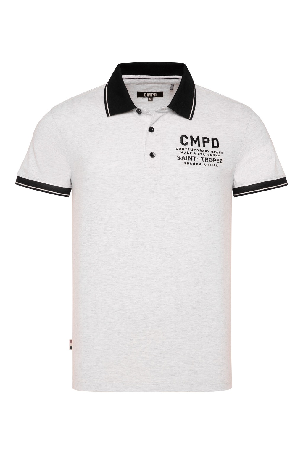 CMPD Poloshirt, mit Seitenschlitze und längerer Rückenpartie günstig online kaufen