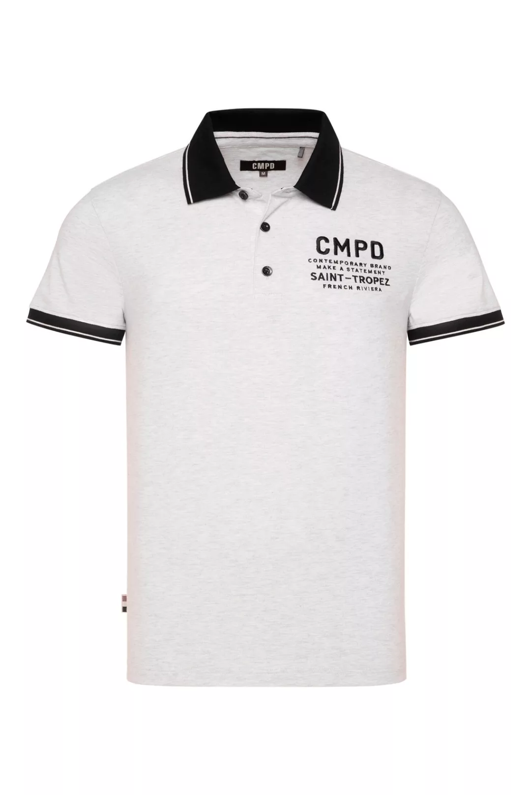 CMPD Poloshirt, mit Seitenschlitze und längerer Rückenpartie günstig online kaufen