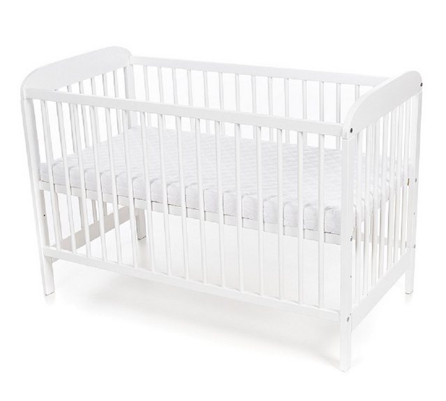 hopsibaby Babybett Weiß EMI 60 × 120 Gitterbett (mit oder ohne) Matratze hö günstig online kaufen