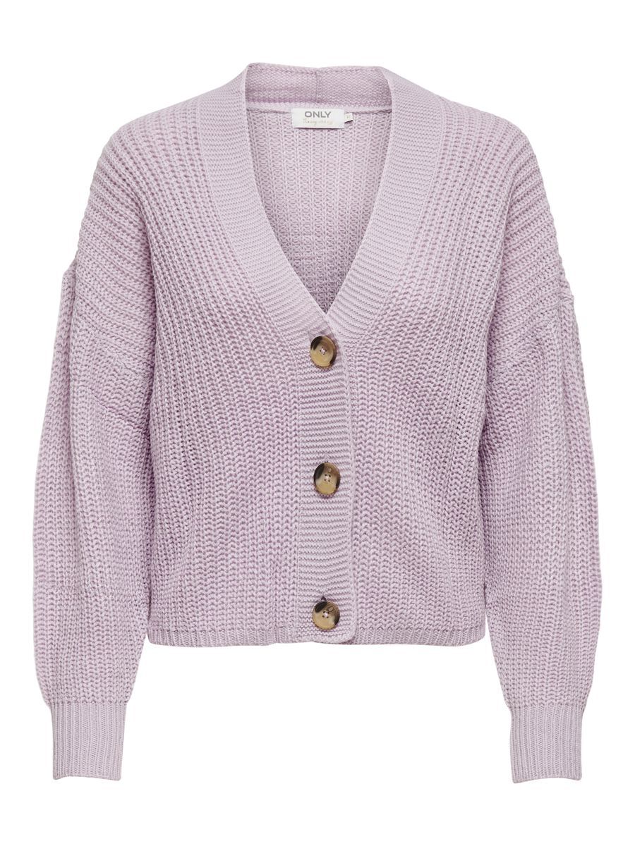 ONLY Struktur Strickjacke Damen Violett günstig online kaufen