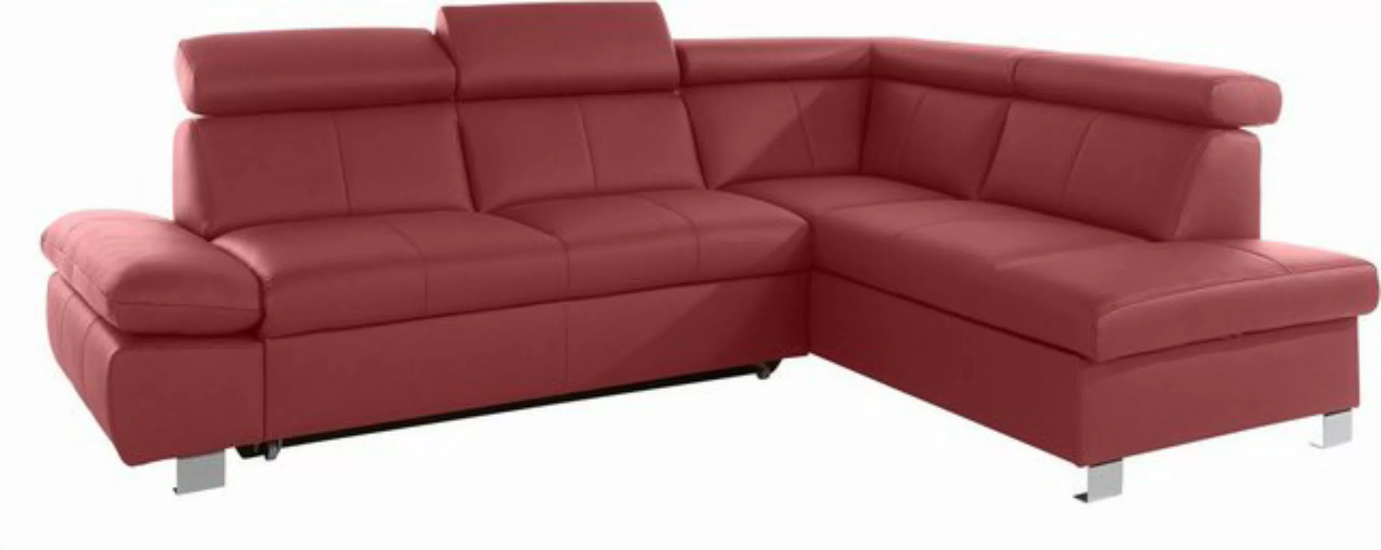 exxpo - sofa fashion Ecksofa Happy, modern und bequem, L-Form, inkl. Kopfte günstig online kaufen