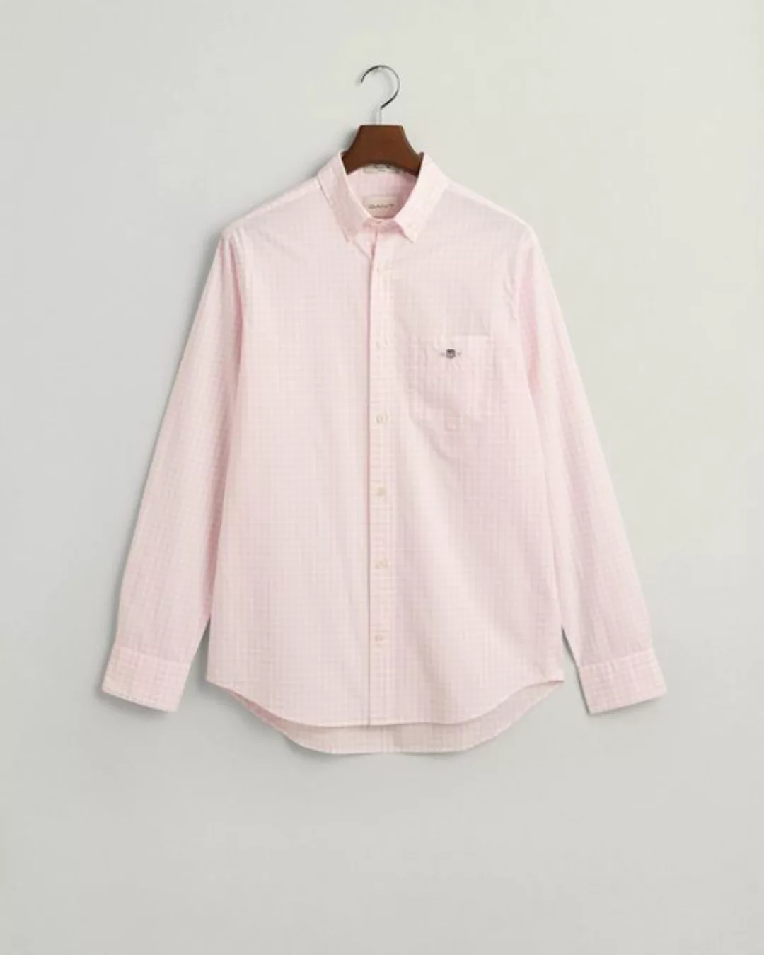 Gant Blusenshirt REG CLASSIC POPLIN GINGHAM SHIRT, LIGHT PINK günstig online kaufen