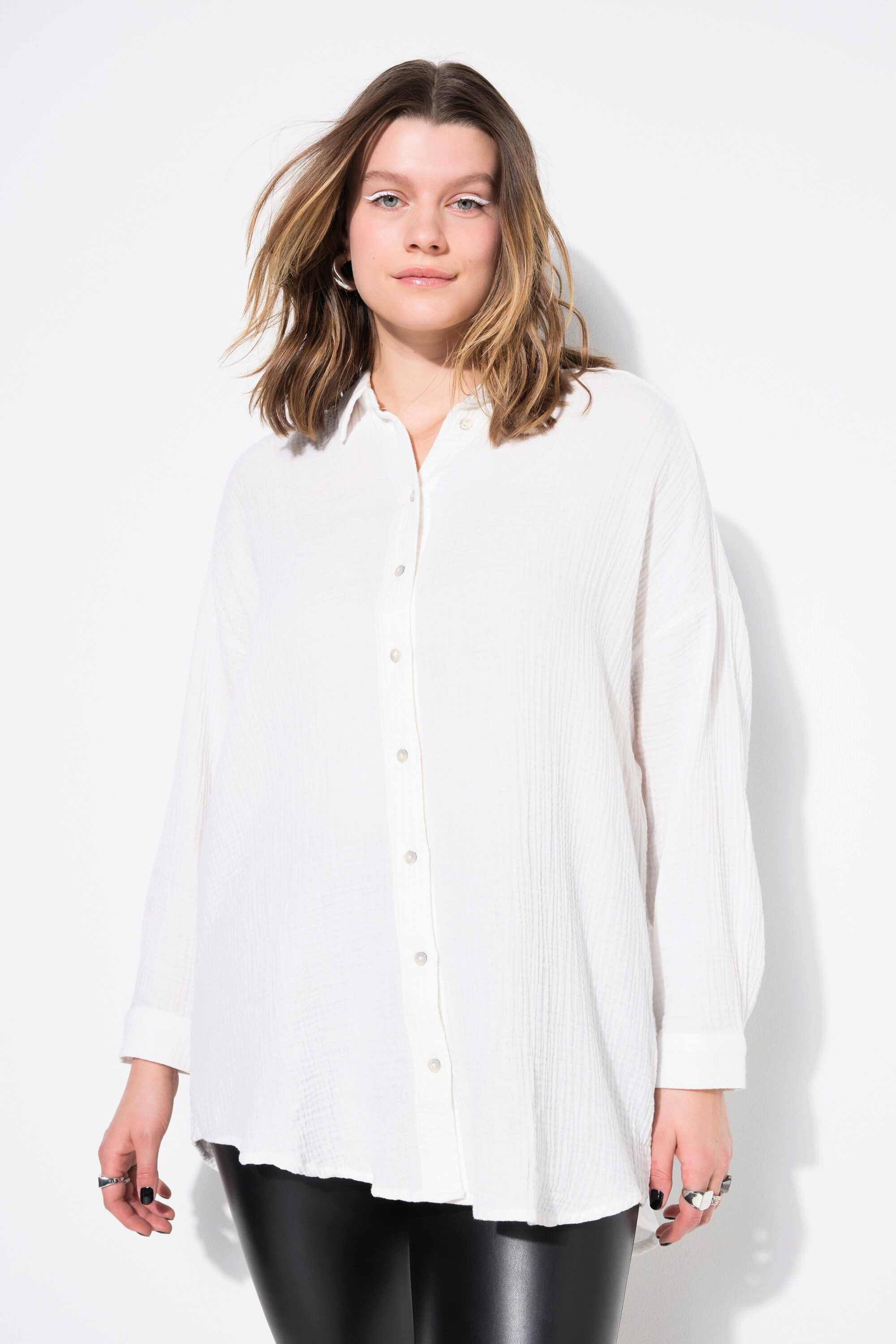Studio Untold Hemdbluse Musselin Bluse oversized günstig online kaufen
