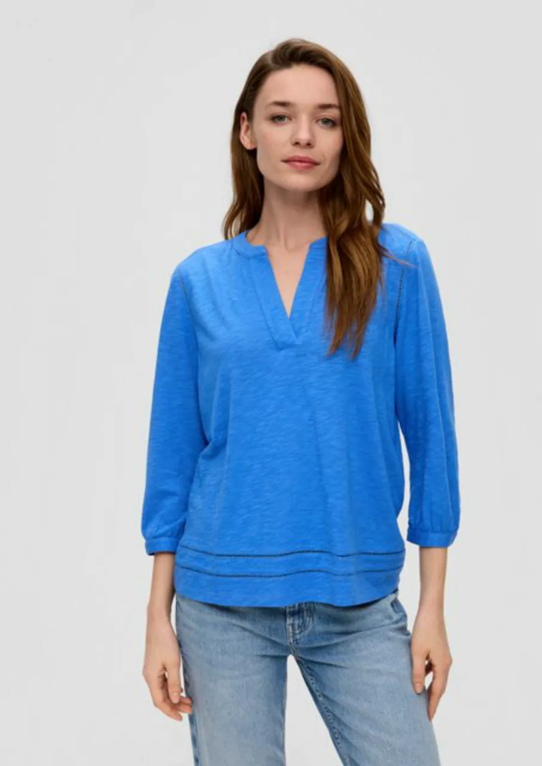 s.Oliver 3/4-Arm-Shirt 3/4-Arm-Bluse aus Viskosestretch günstig online kaufen