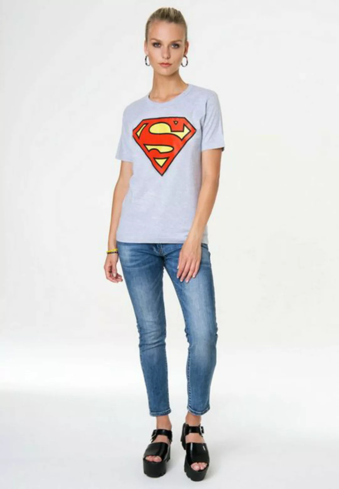 LOGOSHIRT T-Shirt "Superman Logo", mit trendigem Superhelden-Print günstig online kaufen