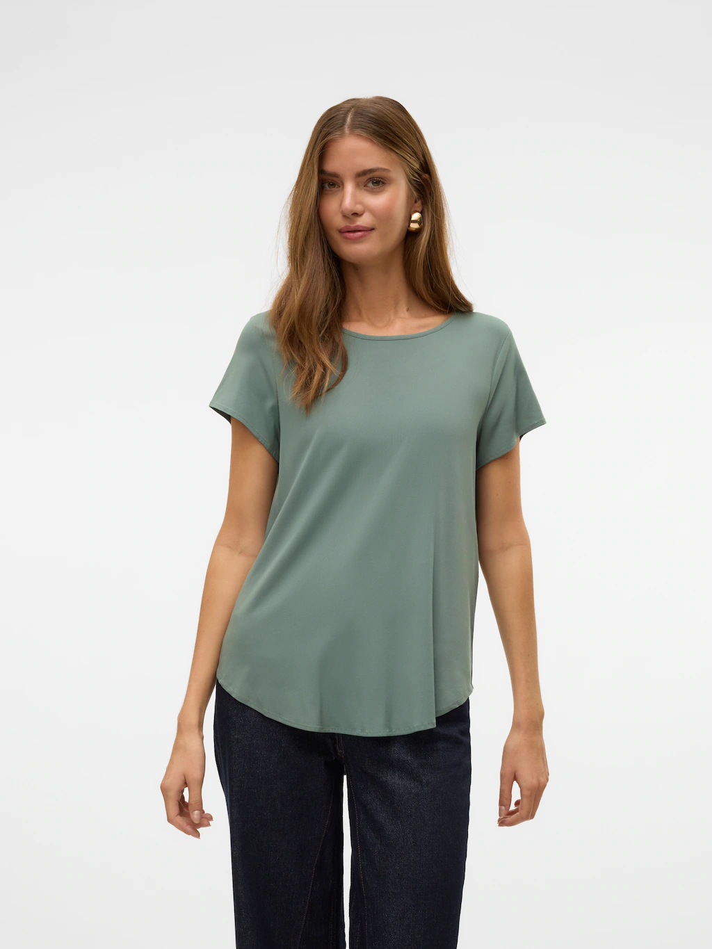 Vero Moda Blusenshirt "VMBELLA SS TOP WVN GA NOOS" günstig online kaufen