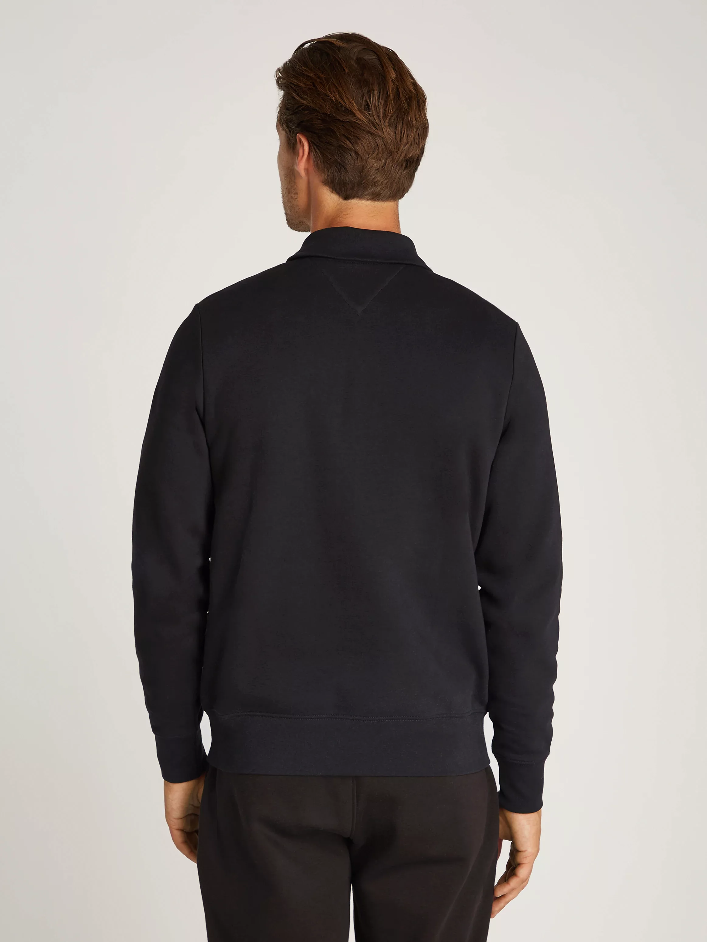 Tommy Hilfiger Sweatshirt "ROUNDALL STAND COLLAR ZIP", mit Stehkragen und R günstig online kaufen