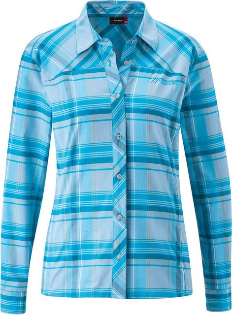 Maier Sports Outdoorhemd Da-Hemd 1/1 Arm el. - Merta L/S BLUE/WHITE CHECK günstig online kaufen