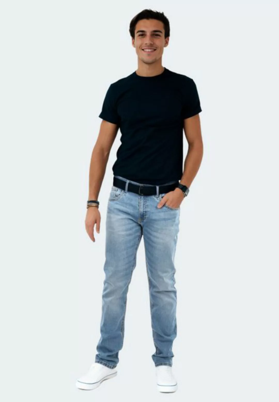 Indicode Regular-fit-Jeans Ingianluca Stretch mit Elasthan günstig online kaufen