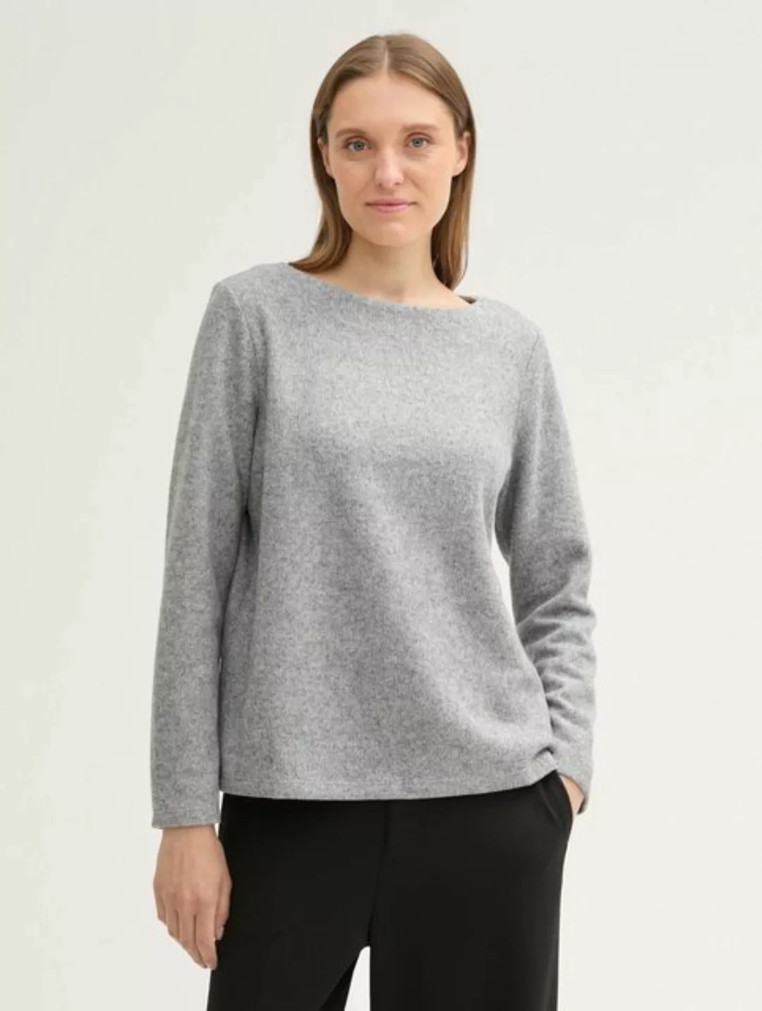 TOM TAILOR Sweatshirt Geripptes Sweatshirt günstig online kaufen