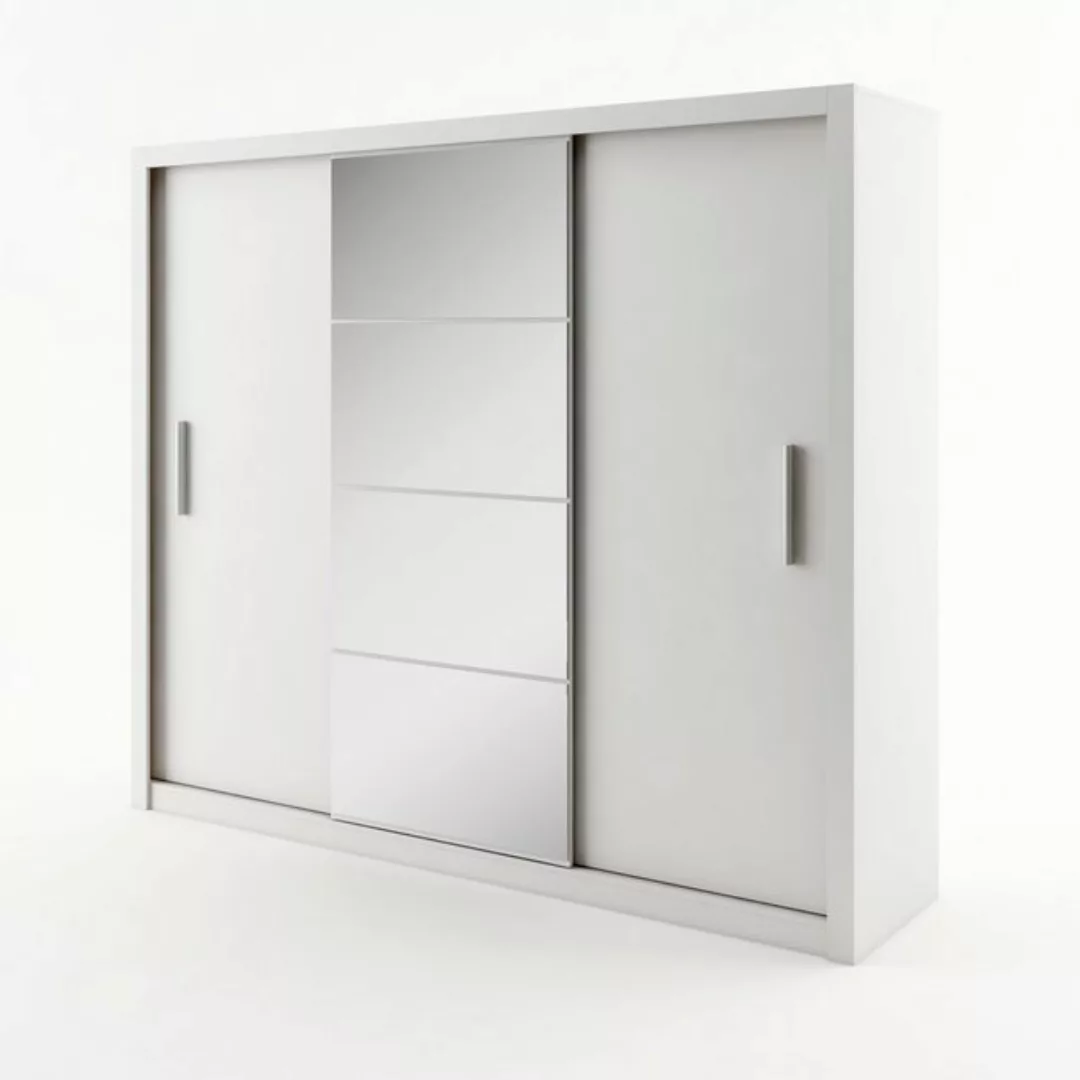 Compleo Kleiderschrank VENTI 01, mit Spiegel, 3-türig Schwebetürenschrank, günstig online kaufen