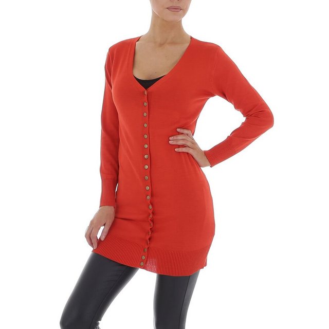 Ital-Design Strickjacke Damen Freizeit (81575151) Stretch Longpullover in O günstig online kaufen