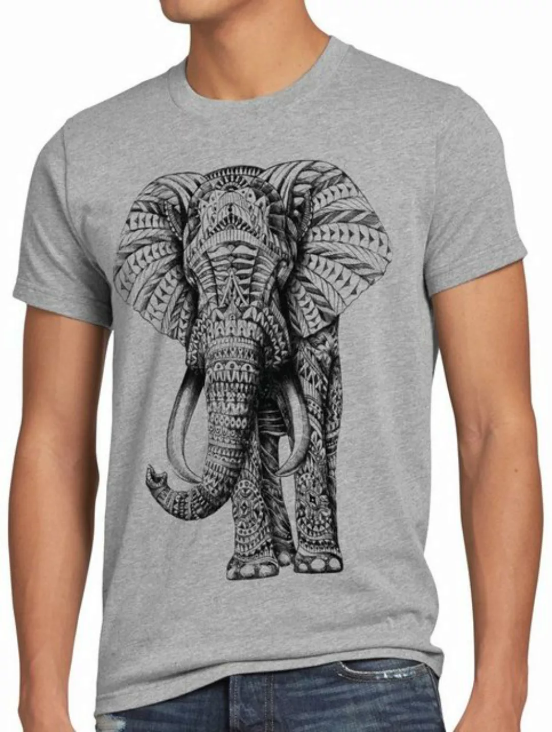 style3 T-Shirt Ink Elefanten elephant zoo urlaub thailand reise hemd urlaub günstig online kaufen