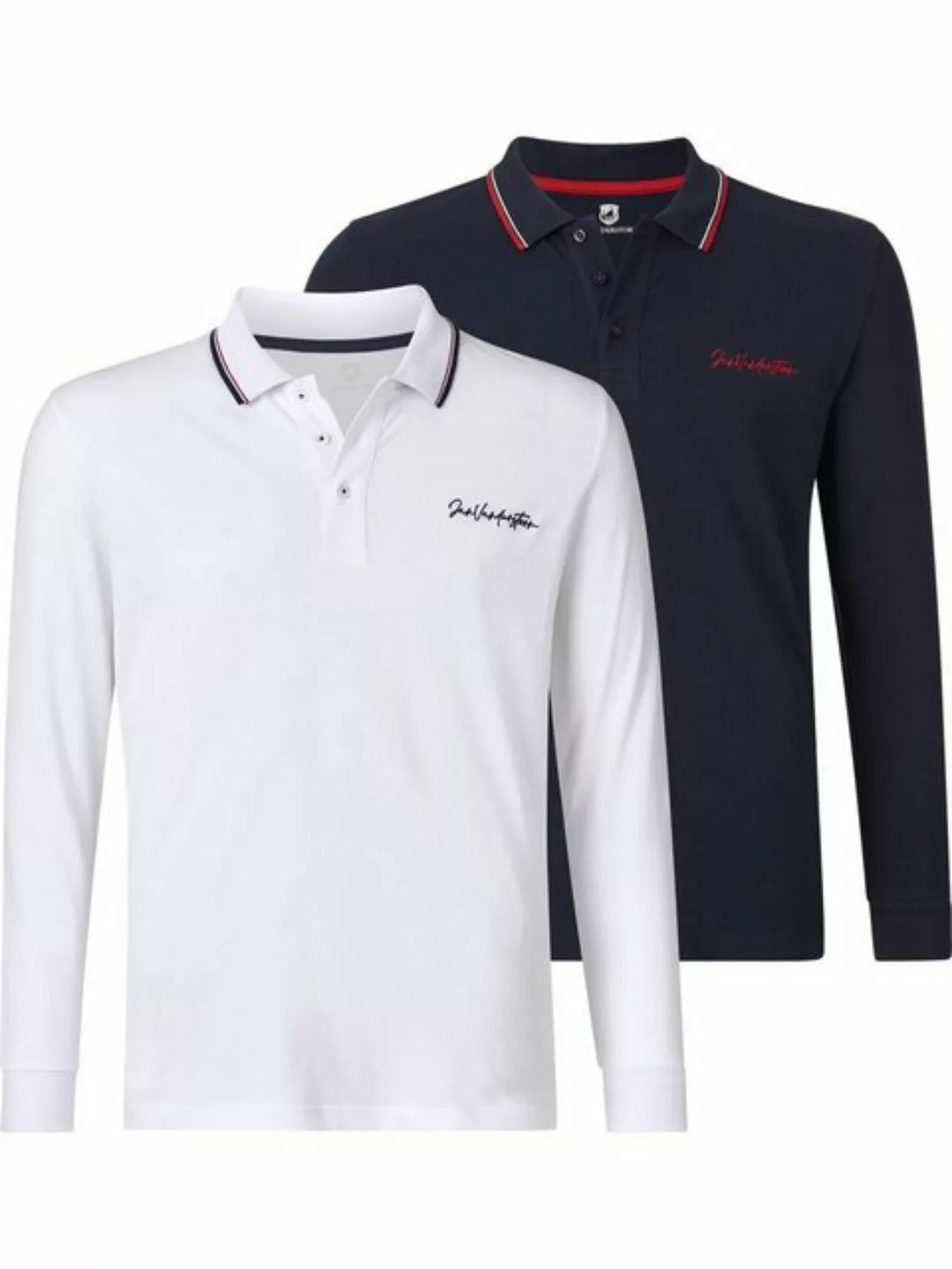 Jan Vanderstorm Langarm-Poloshirt "Doppelpack Langarm-Poloshirt TEUVO" günstig online kaufen