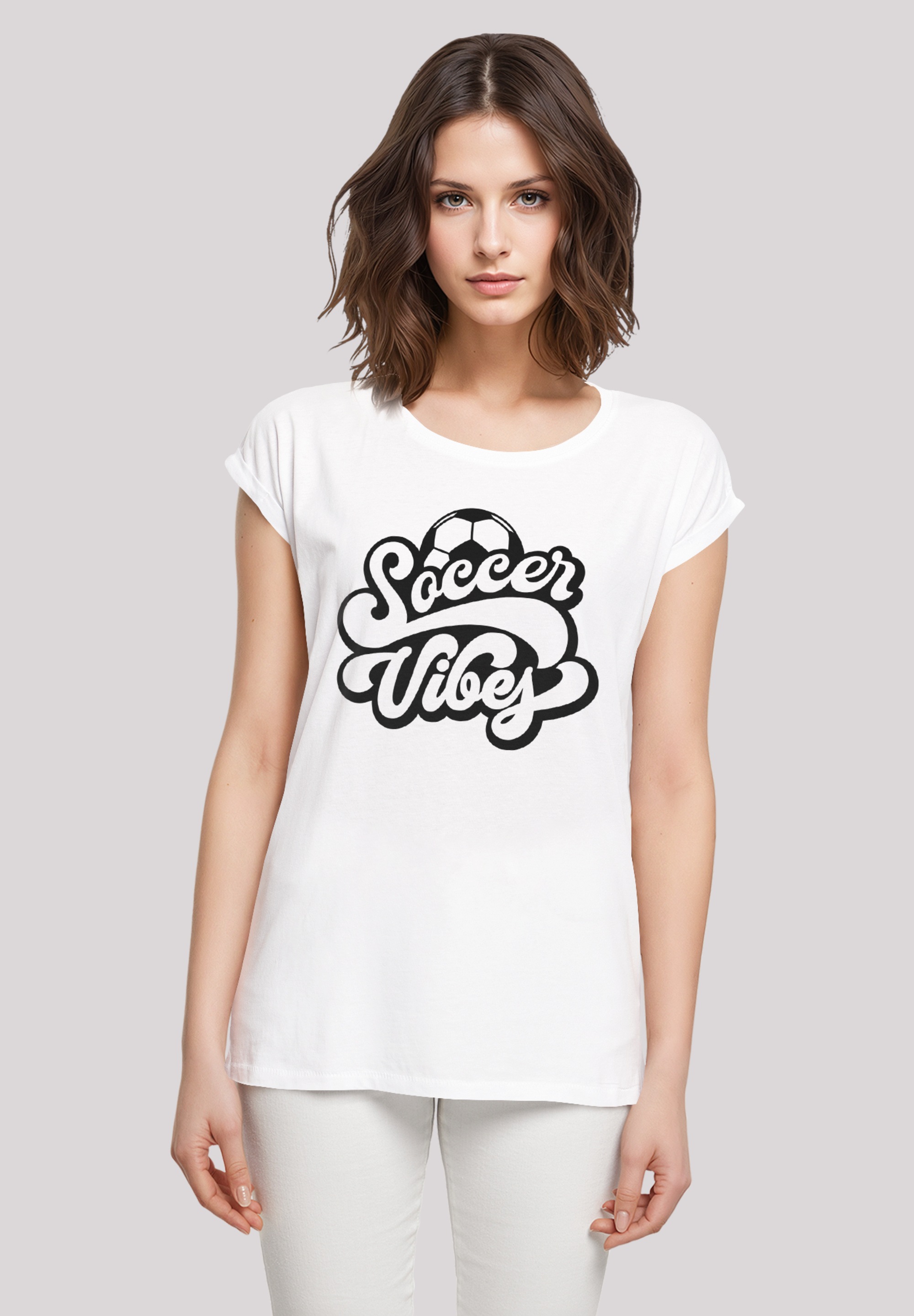F4NT4STIC T-Shirt "Soccer Vibes Typography Sporty Graphic", Premium Qualitä günstig online kaufen